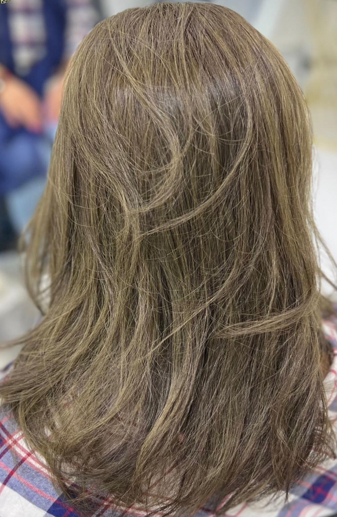 Single color dye with bleach starting from 