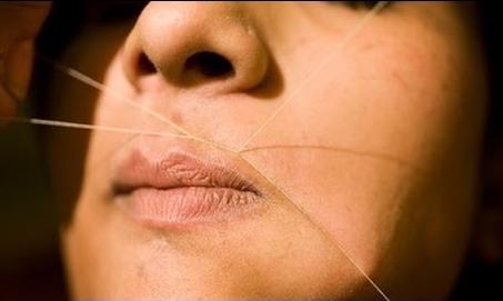 Mustache waxing